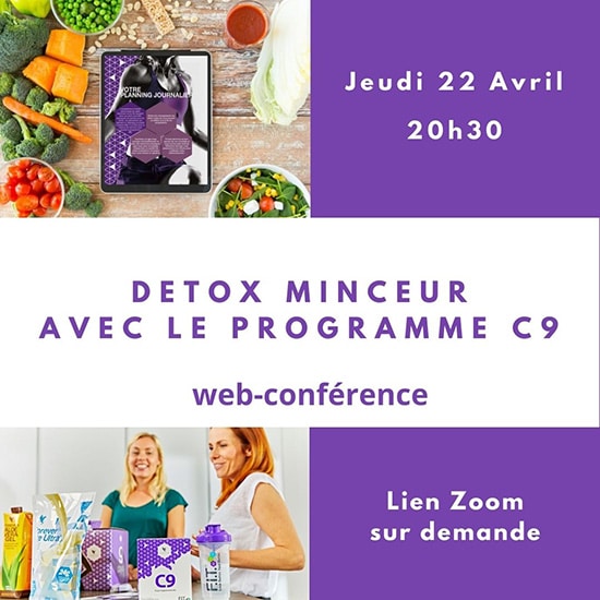 Participez à notre web-conférence « Programme détox minceur » | Jeudi 22 avril |