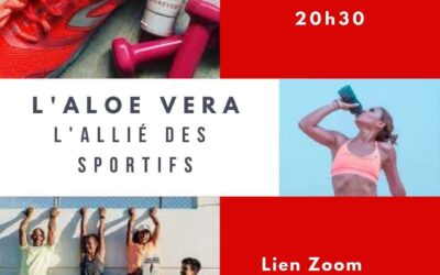 Participez à notre web-conférence sur l’Aloe Vera et le Sport